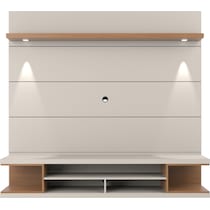 westin off white maple entertainment wall unit   