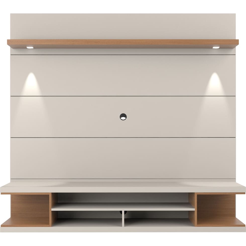 westin off white maple entertainment wall unit   