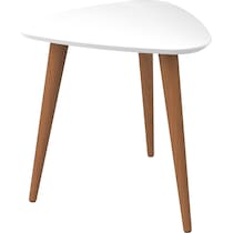 westin white end table   