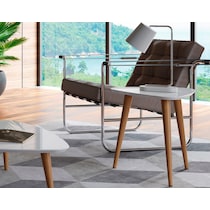 westin white end table   