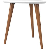 westin white end table   