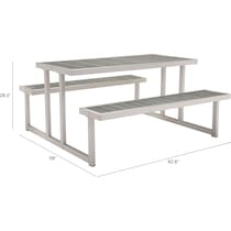 westlake gray outdoor picnic table   