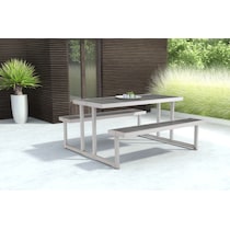 westlake gray outdoor picnic table   
