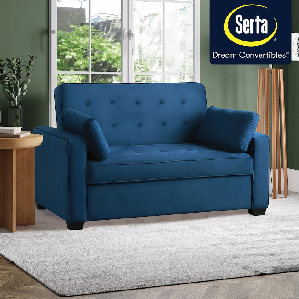 westly blue sofa bed   