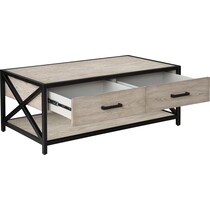 weston gray coffee table   