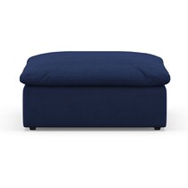 westport blue ottoman   