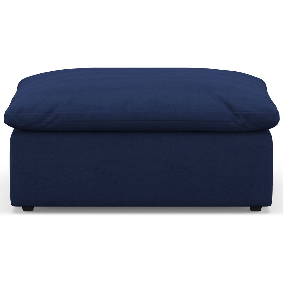 westport blue ottoman   