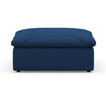 westport blue ottoman   