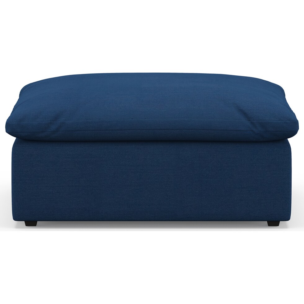 westport blue ottoman   