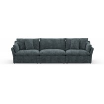 westport blue sofa   