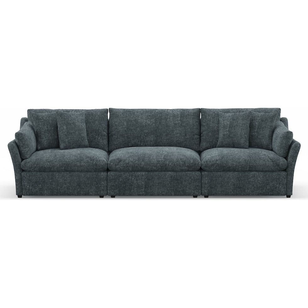 westport blue sofa   