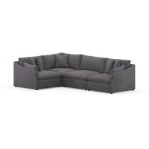 westport gray  pc sectional   