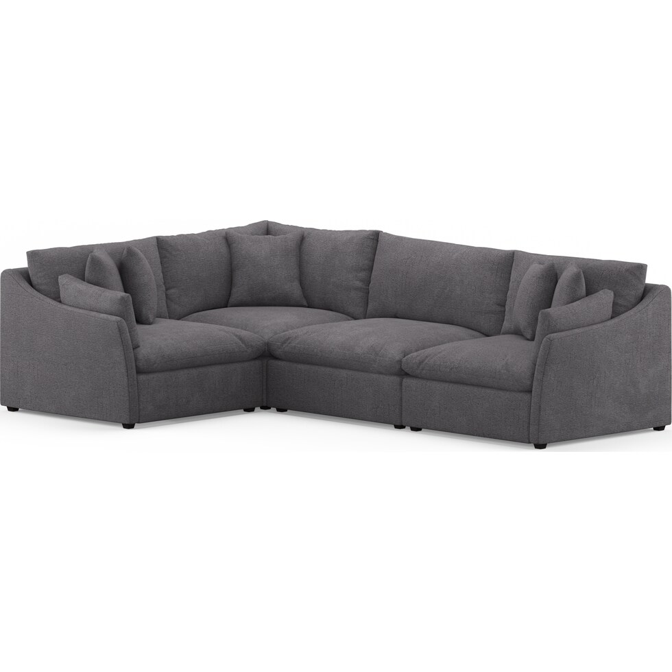 westport gray  pc sectional   