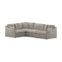 westport gray  pc sectional   