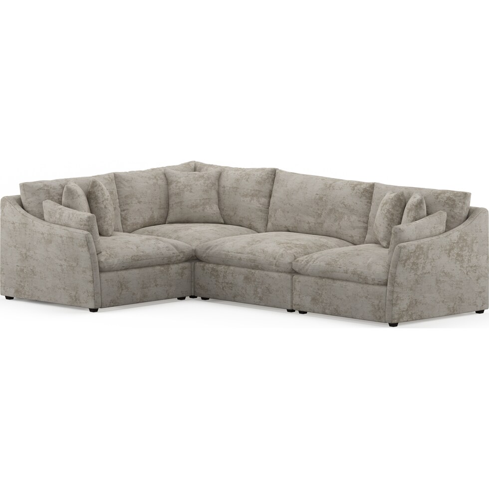 westport gray  pc sectional   