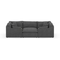 westport gray  pc sectional   