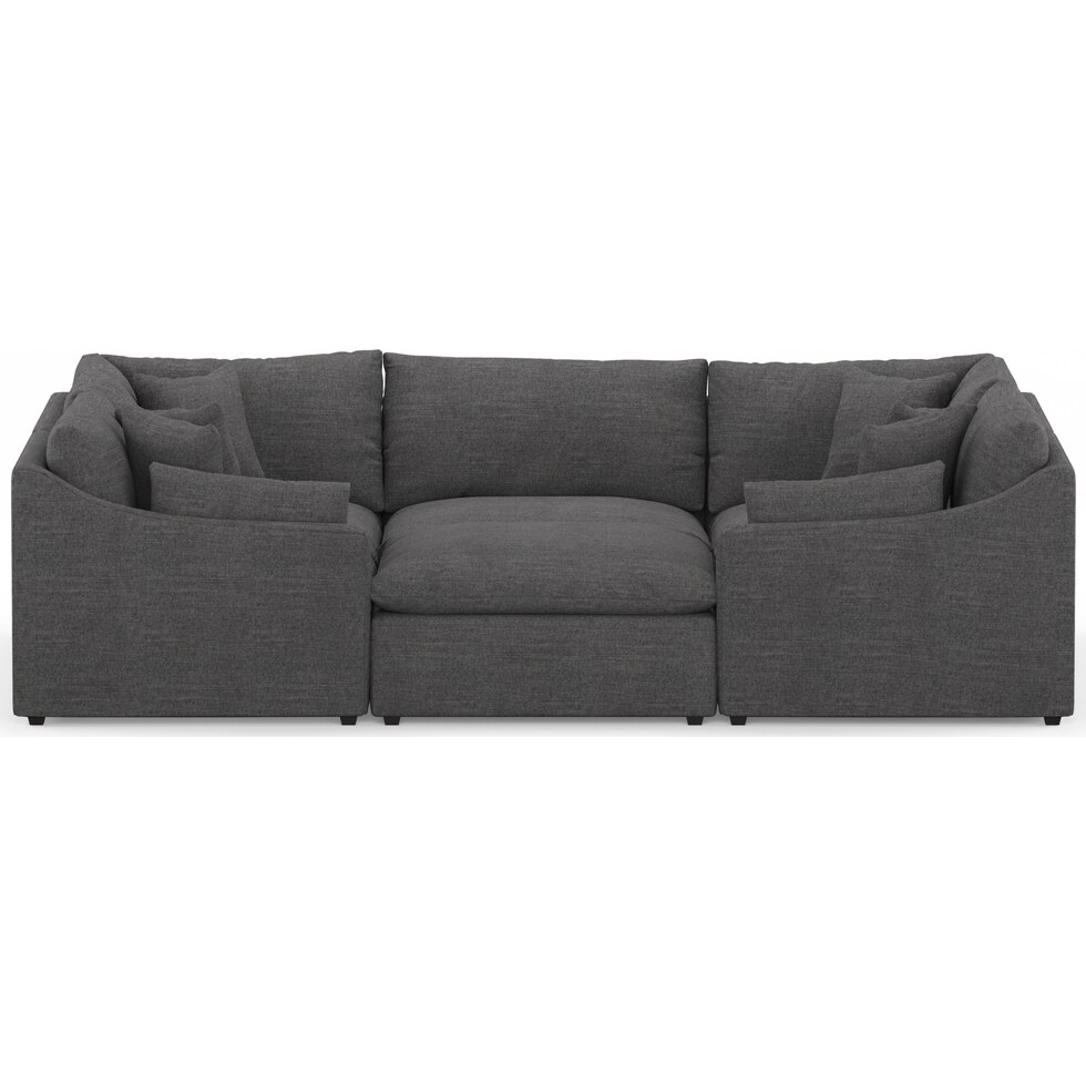 westport gray  pc sectional   