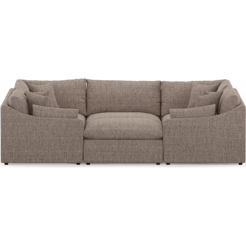 westport gray  pc sectional   