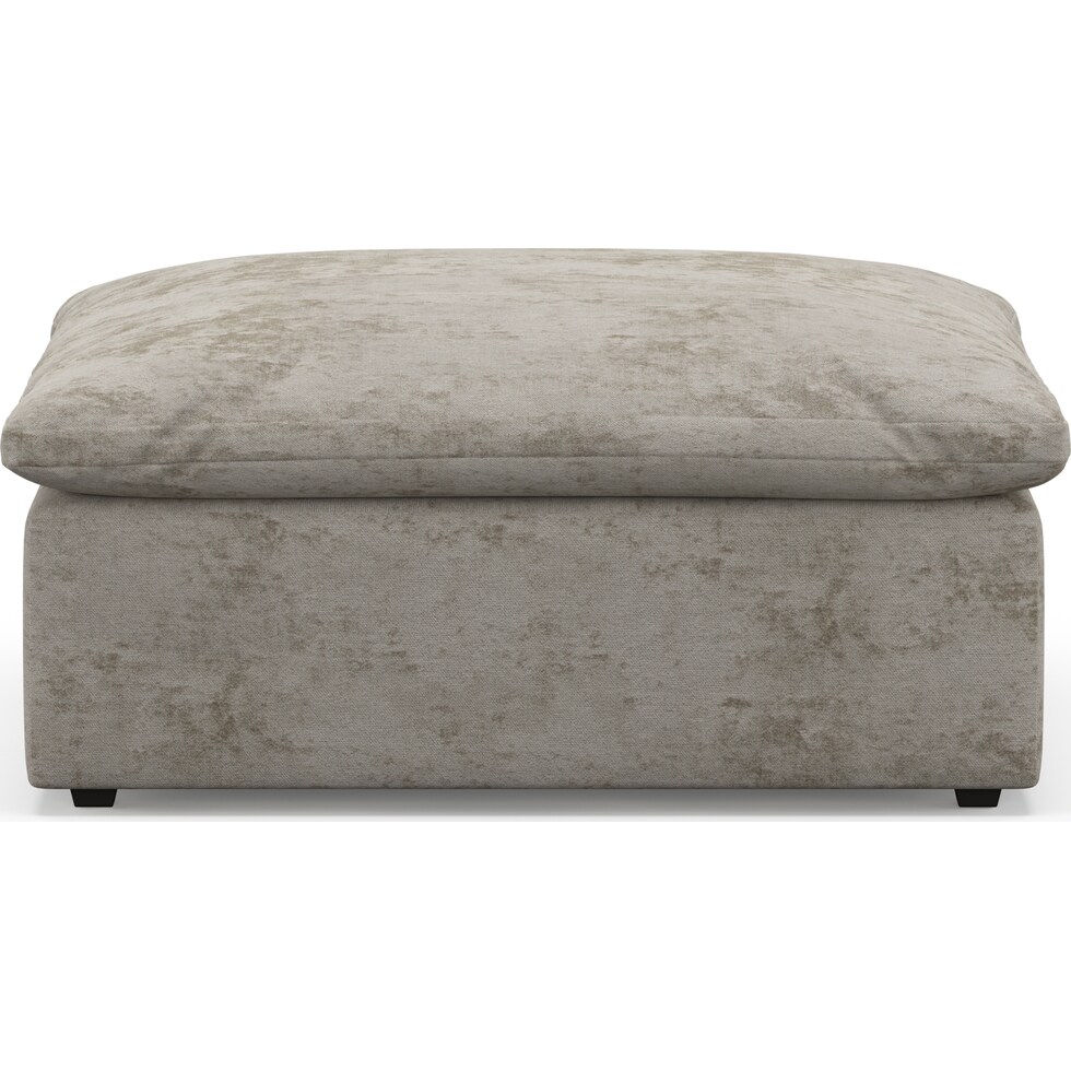 westport gray ottoman   