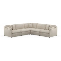 westport light brown  pc sectional   