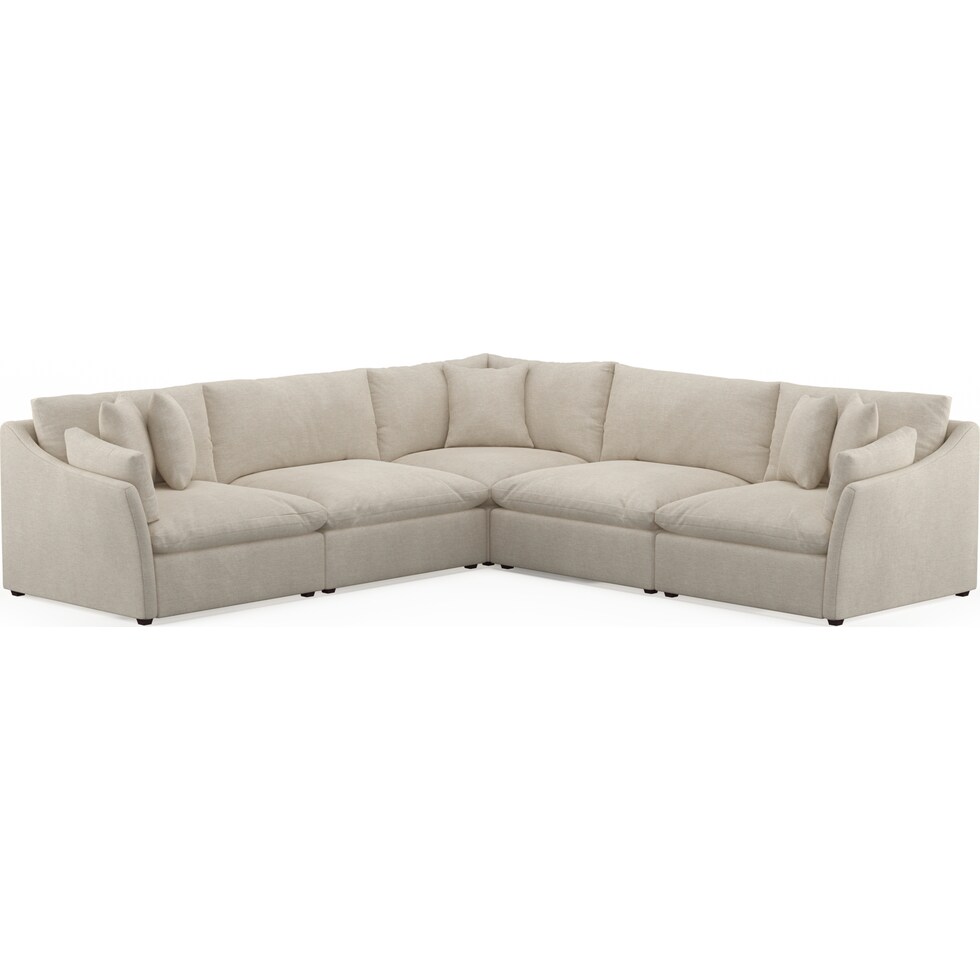 westport light brown  pc sectional   