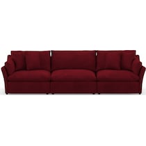 westport red sofa   
