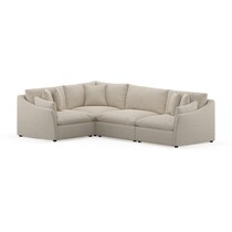 westport white  pc sectional   