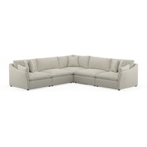 westport white  pc sectional   