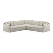 westport white  pc sectional   