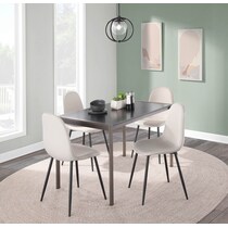 wheaton black dining table   