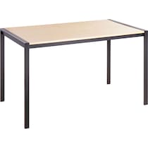 wheaton light brown dining table   