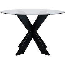 whitaker black dining table   