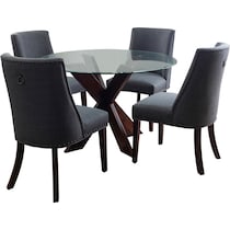 whitaker dark brown  pc dining room   