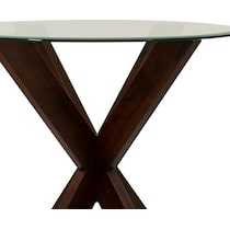 whitaker dark brown counter height dining table   