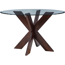 whitaker dark brown dining table   