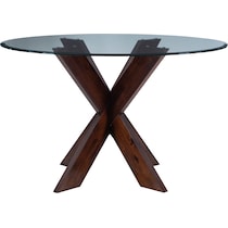 whitaker dark brown dining table   