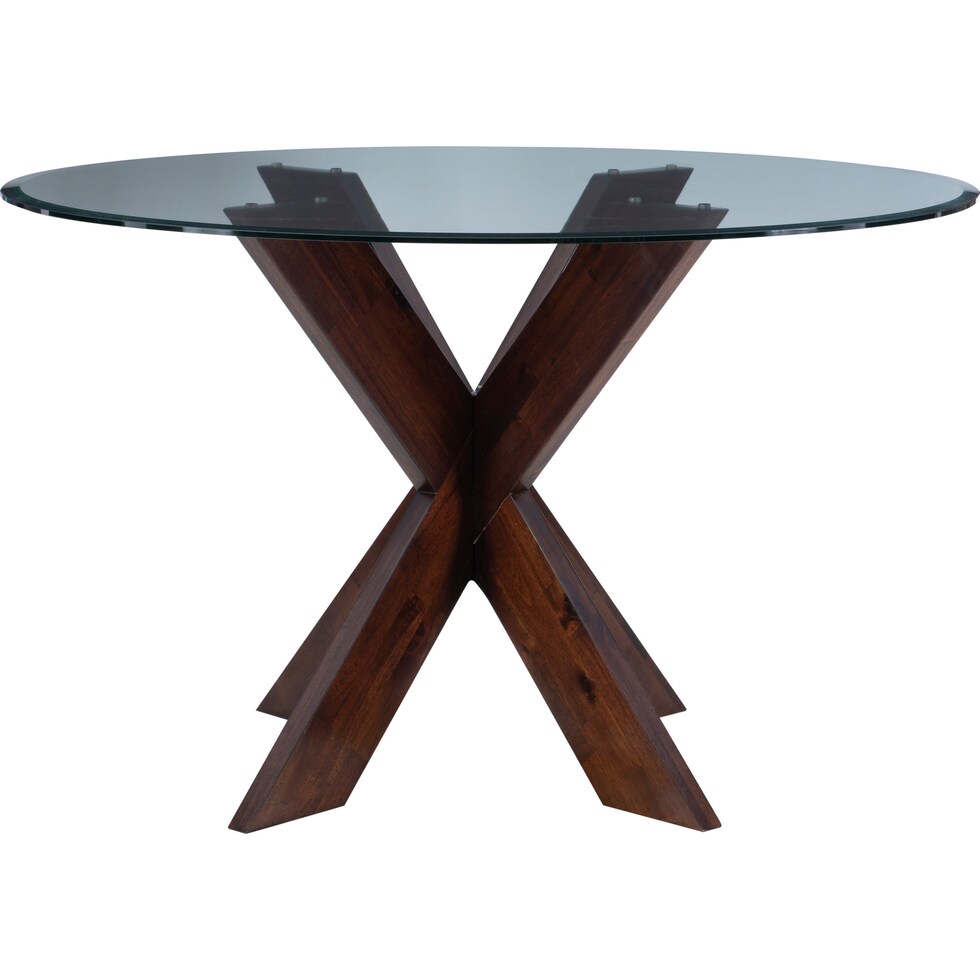 whitaker dark brown dining table   