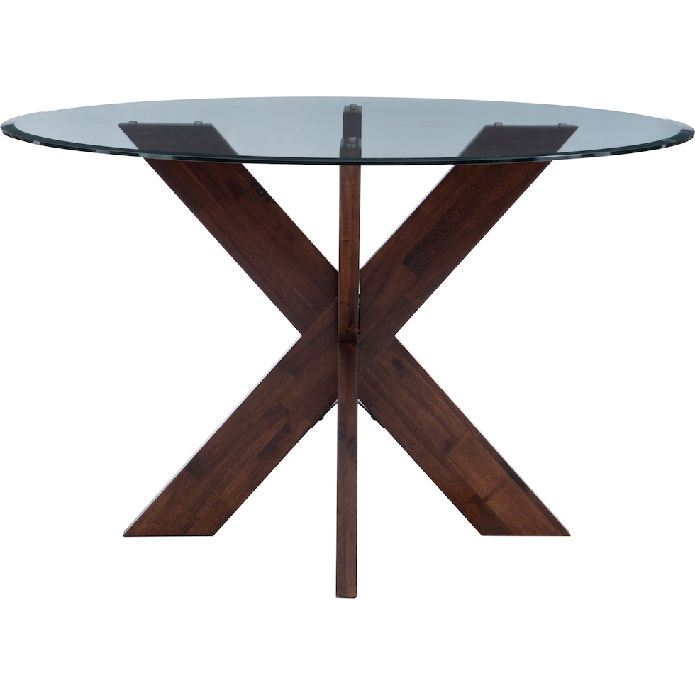 whitaker dark brown dining table   