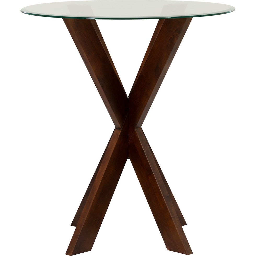 whitaker dark brown pub table   