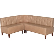 whitaker light brown dining bench   