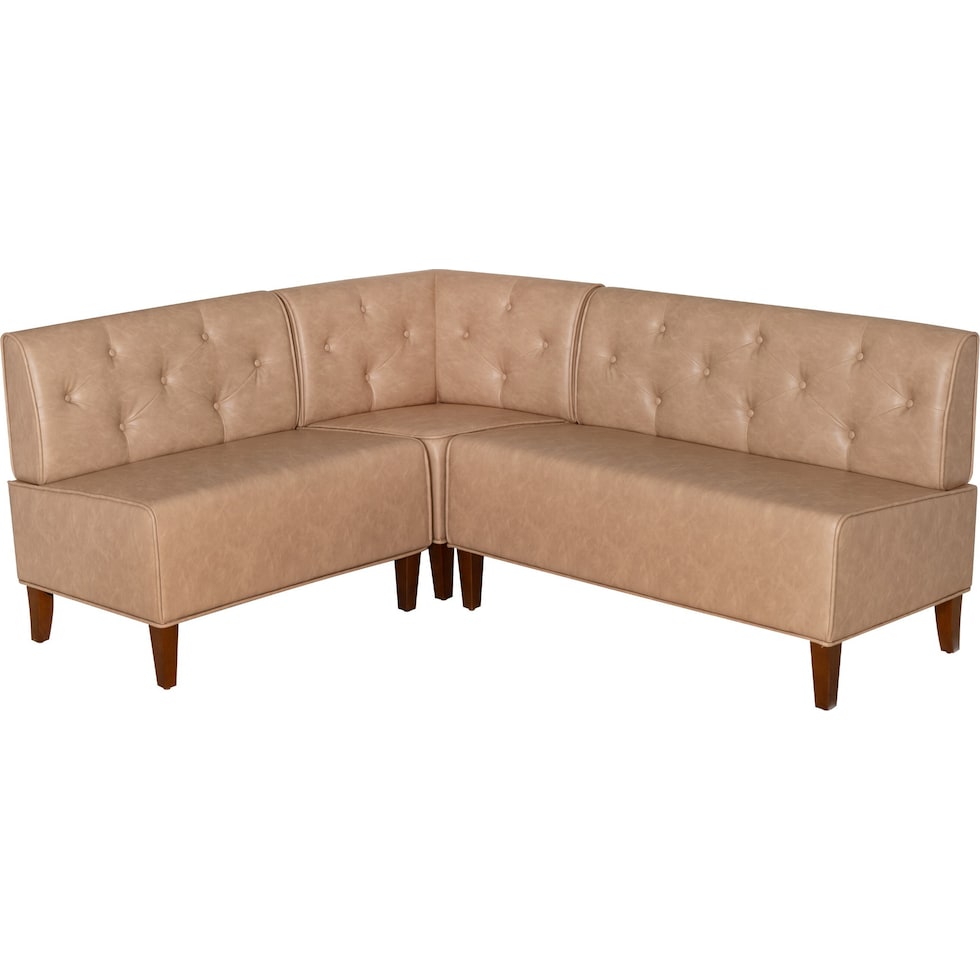 whitaker light brown dining bench   