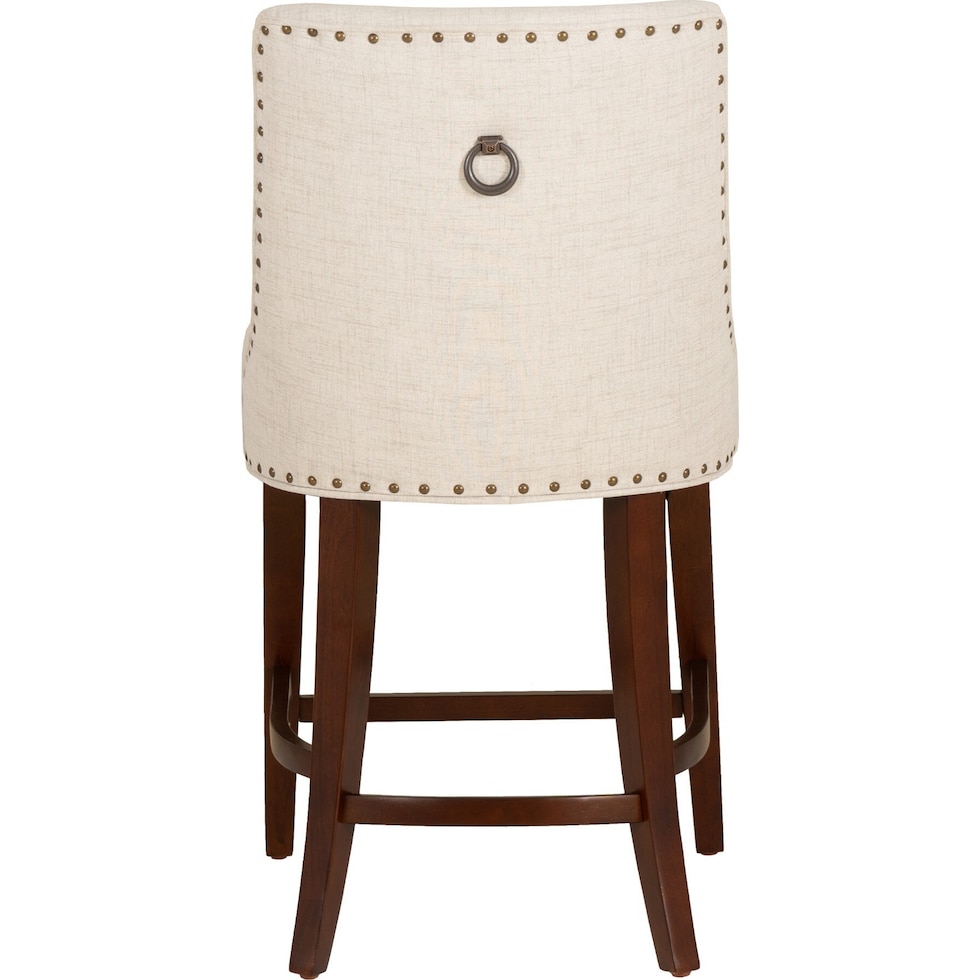 whitaker natural espresso counter height stool   