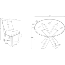 whitaker navy natural  pc dining room   