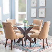 whitaker tan espresso  pc dining room   