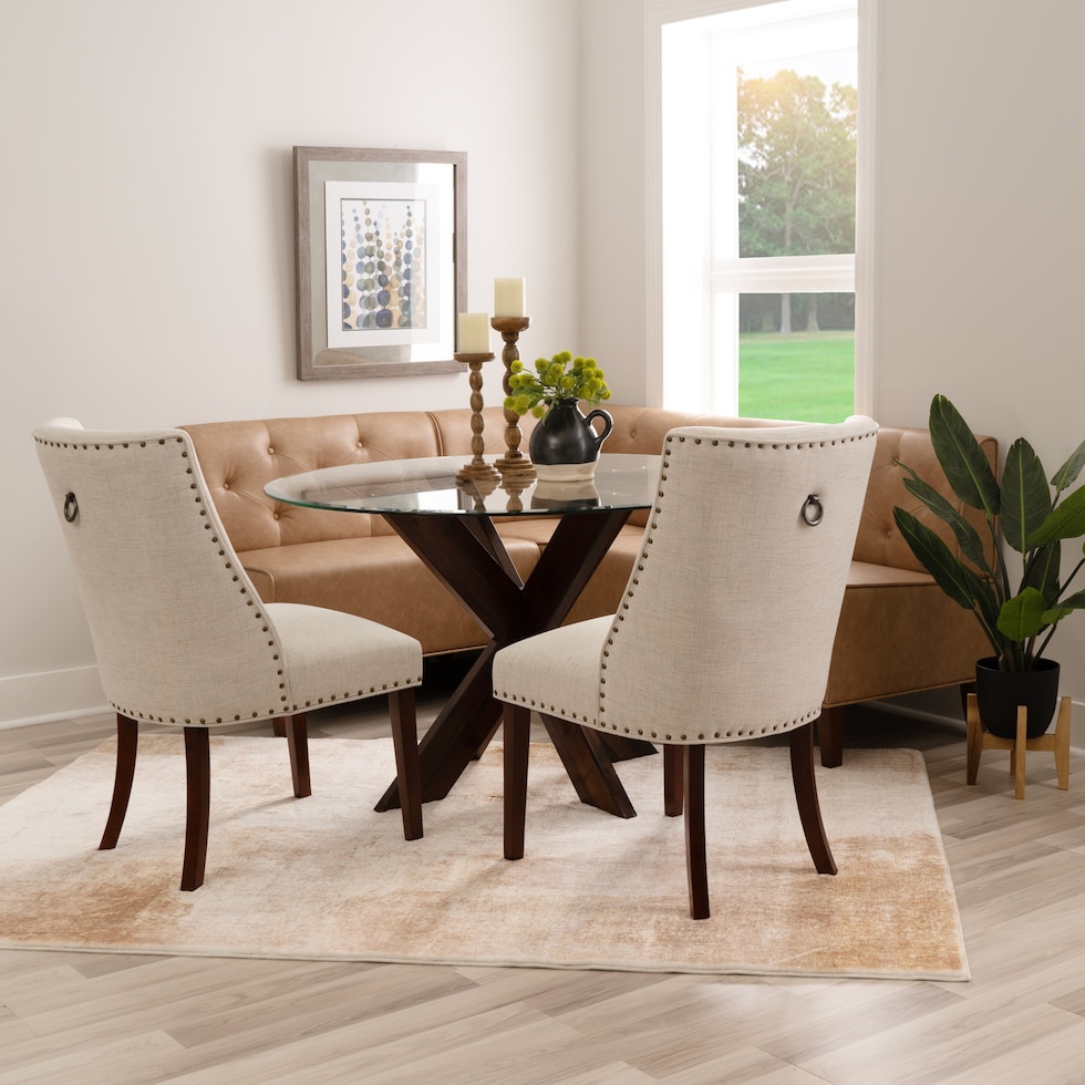 whitaker tan natural  pc dining room   