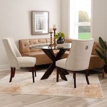whitaker tan natural  pc dining room   