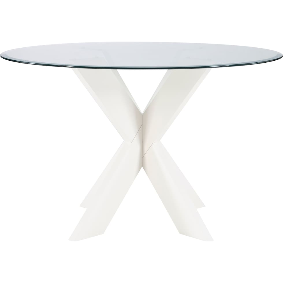 whitaker white dining table   