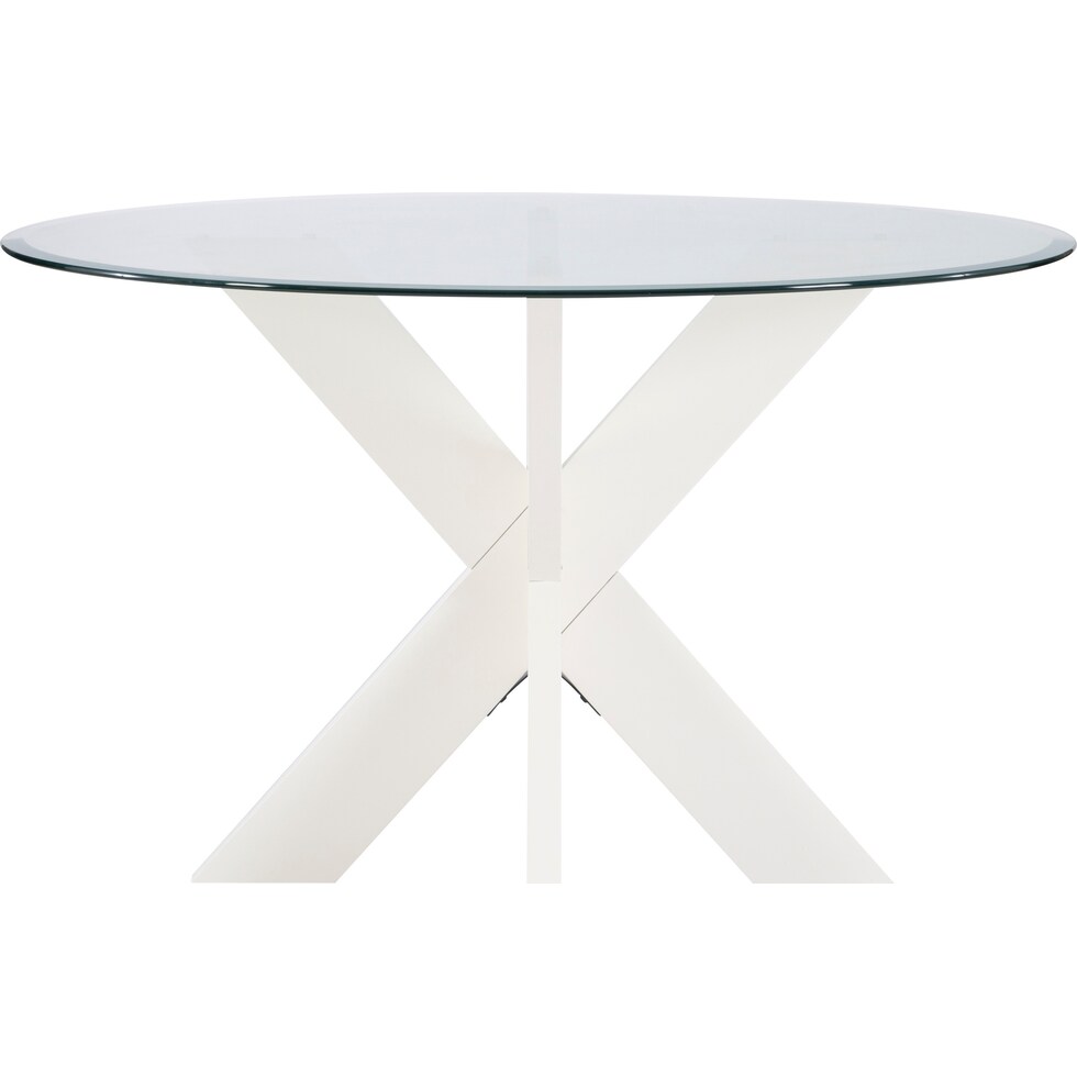 whitaker white dining table   