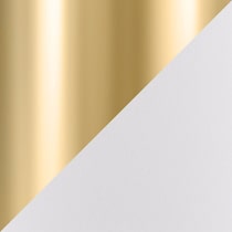 white and gold swatch  