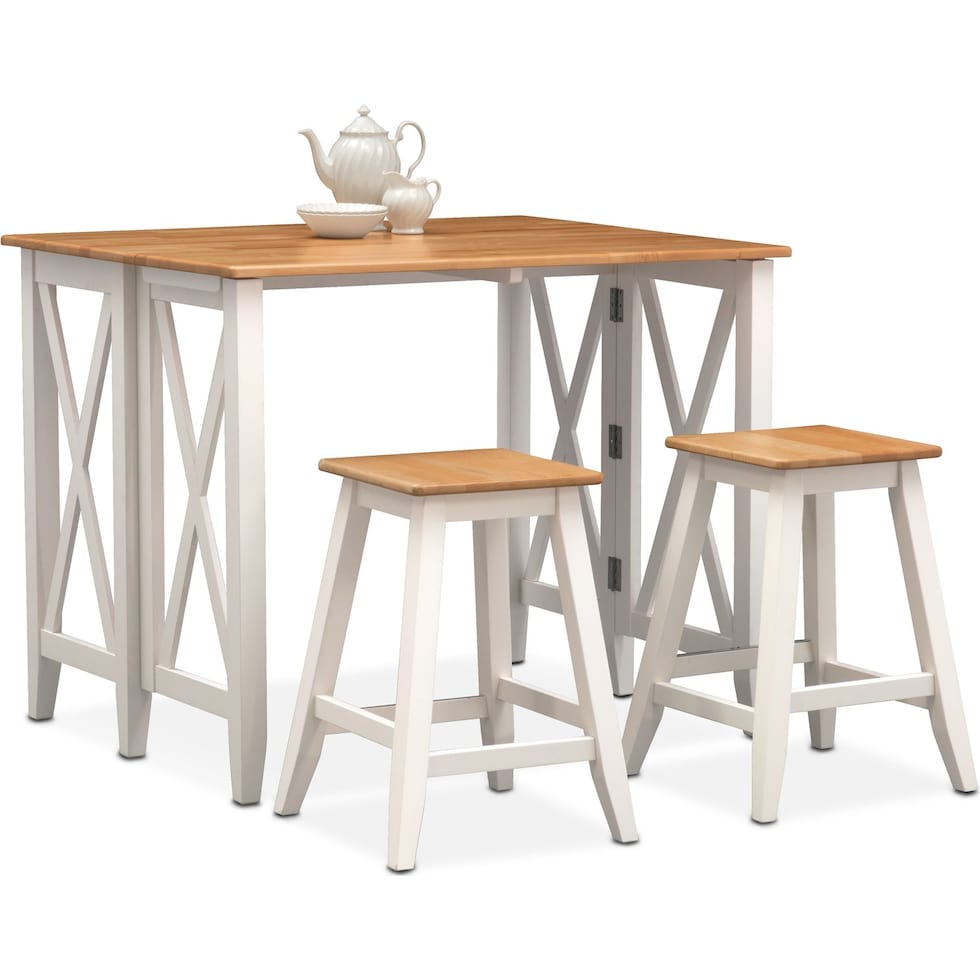white  pc counter height dining room   